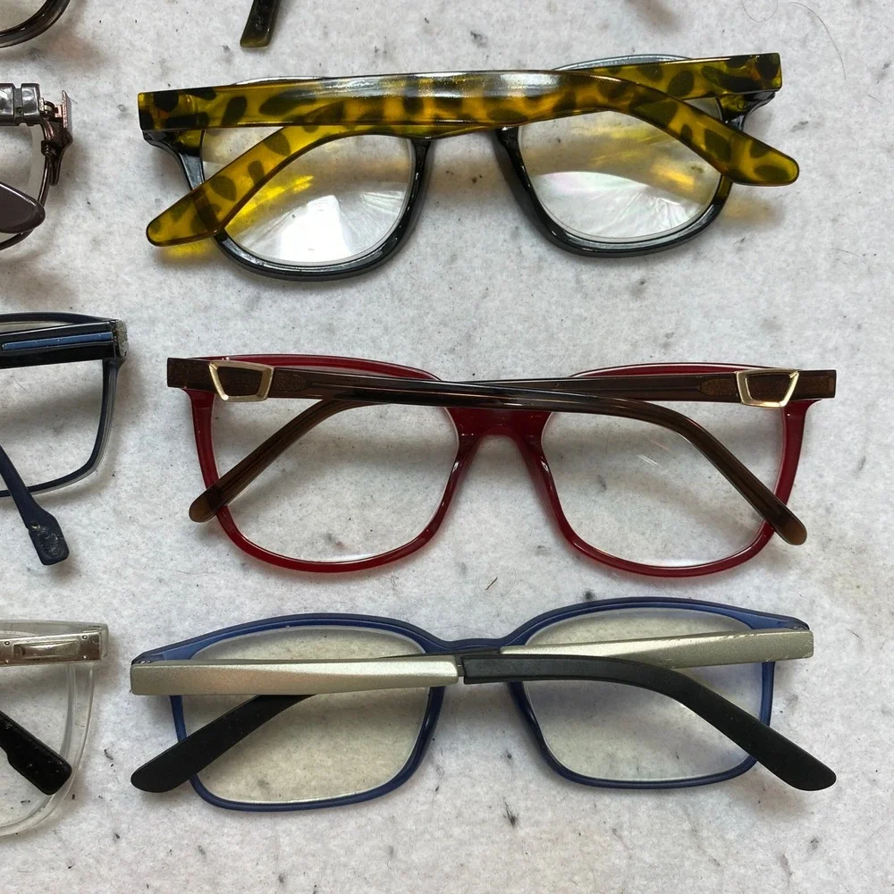Lot 12 Pairs Unbranded Eyeglasses Frames Mixed Styles Multicolor Bulk Bundle